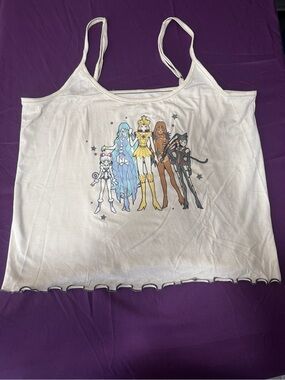 Hot Topic saliormoon 
Graphic Spaghetti Strap Tank